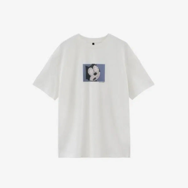 [BUNJANG] Polierter 1/2 Graphic T-Shirt Capitalist White / [4 Size] 폴리테루 1/2 그래픽 티셔츠 캐피탈리스트 화이트