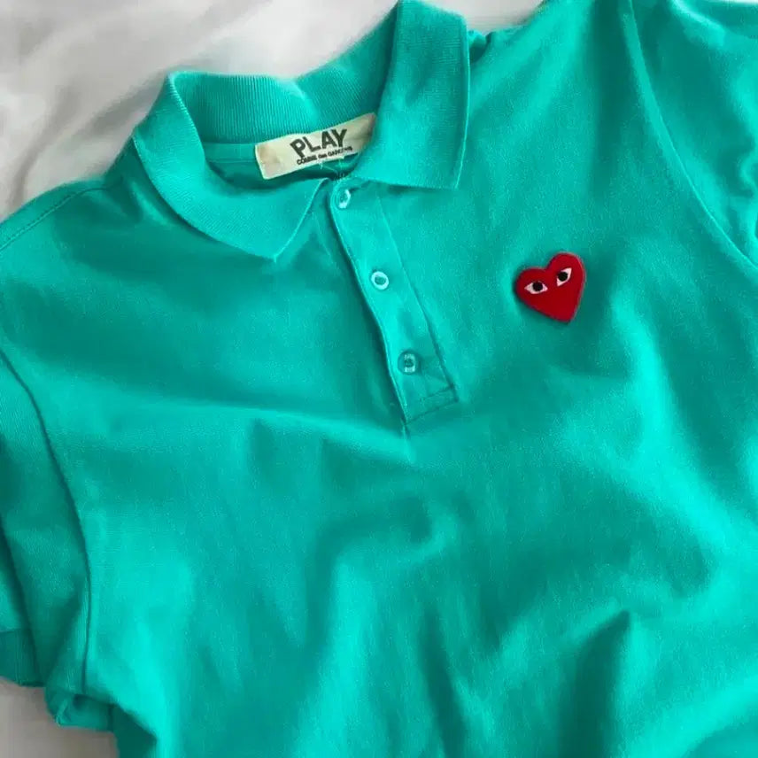 [BUNJANG] Comme des Garçons Polo Shirt Mint / 꼼데가르송 카라티 민트