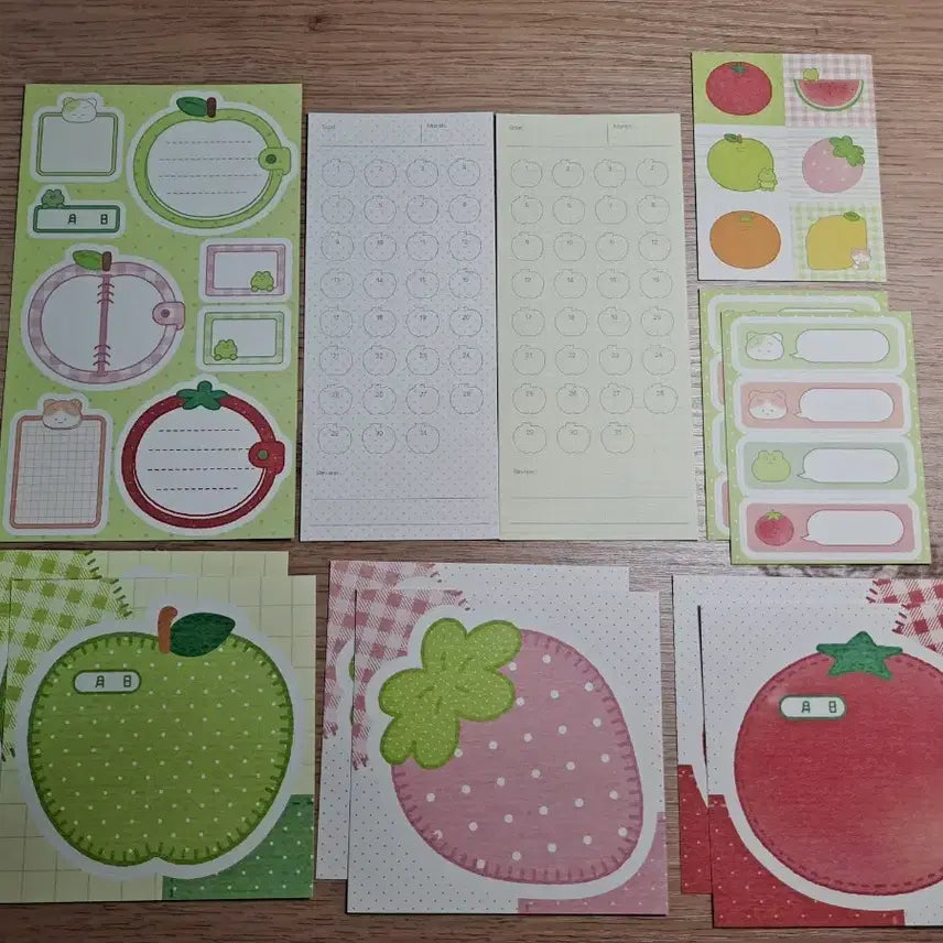 [BUNJANG] Daiso Fruit Plain Paper Individual Sale / 다이소 프룻 모조지 개별판매