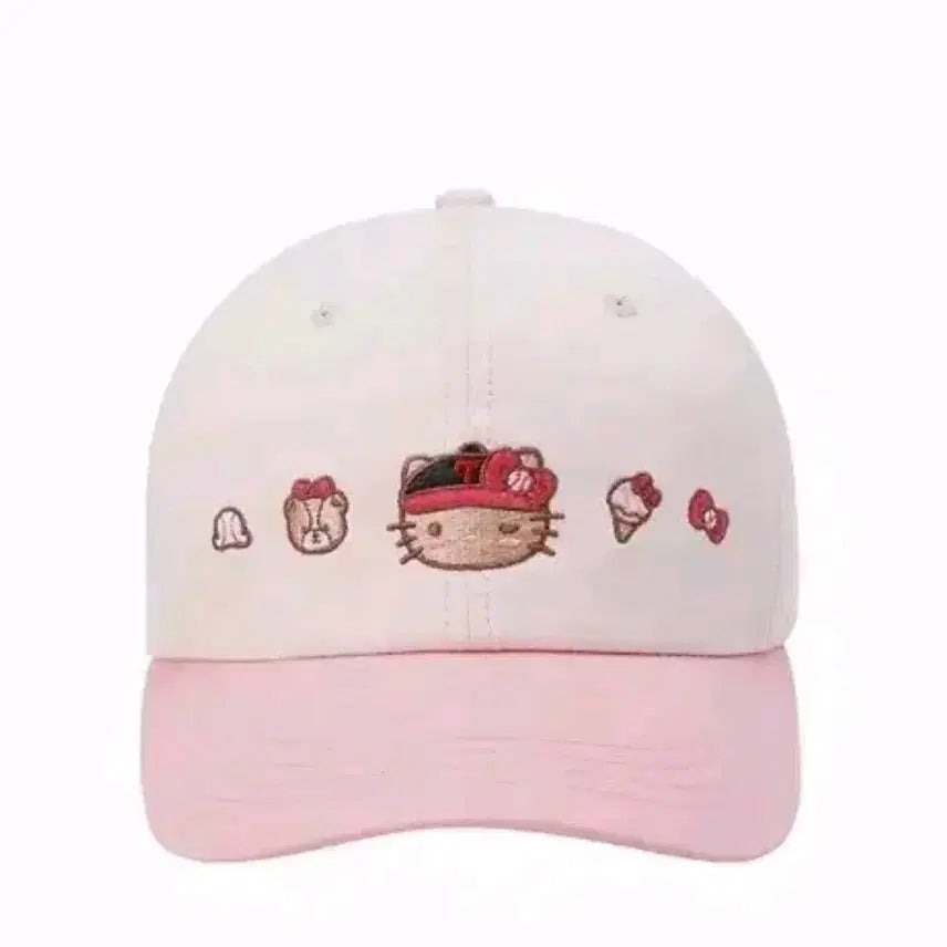 [BUNJANG] LG Twins x Taning x Hello Kitty Collaboration Pink Pop Ball Cap / 엘지트윈스 태닝 헬로키티 콜라보 핑크 팝 볼캡