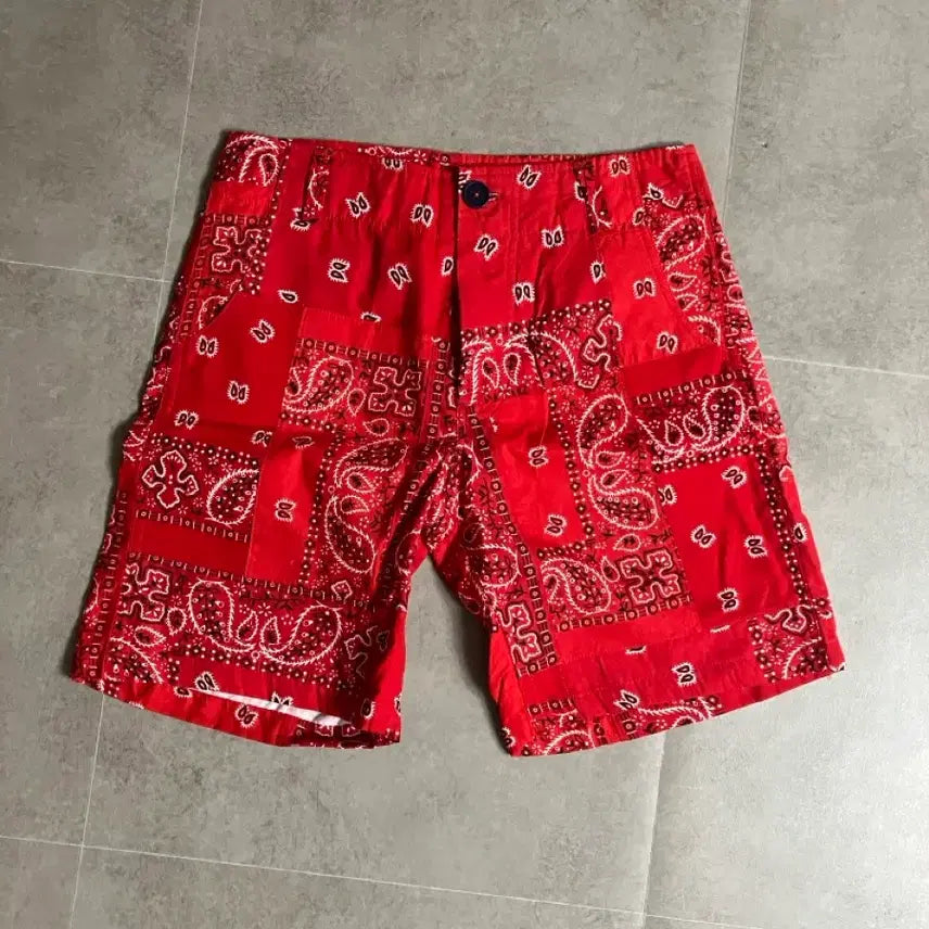 [BUNJANG] Omni People Paisley Bandana Shorts / 31) 페이즐리 반다나 쇼츠 반바지