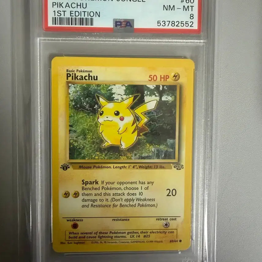 [BUNJANG] Pikachu Jungle 1st Edition PSA 8 Card / 피카츄 정글 퍼스트에디션 psa8