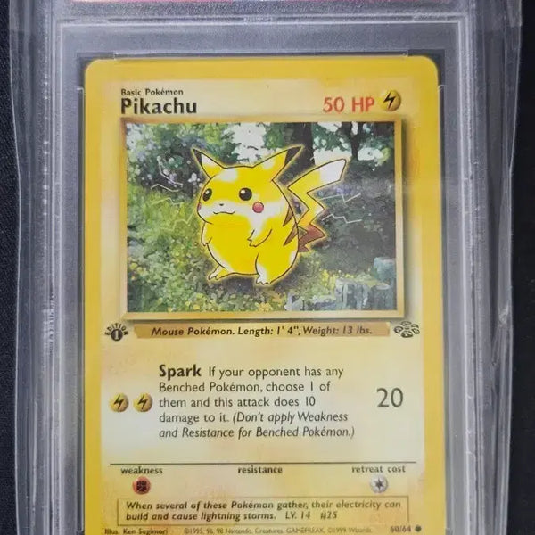 [BUNJANG] Pokémon Jungle Edition 1st Edition Pikachu PSA 9 Graded Card (1999) / 1999 1st edition 초판 북미판 정글 피카츄 psa 9