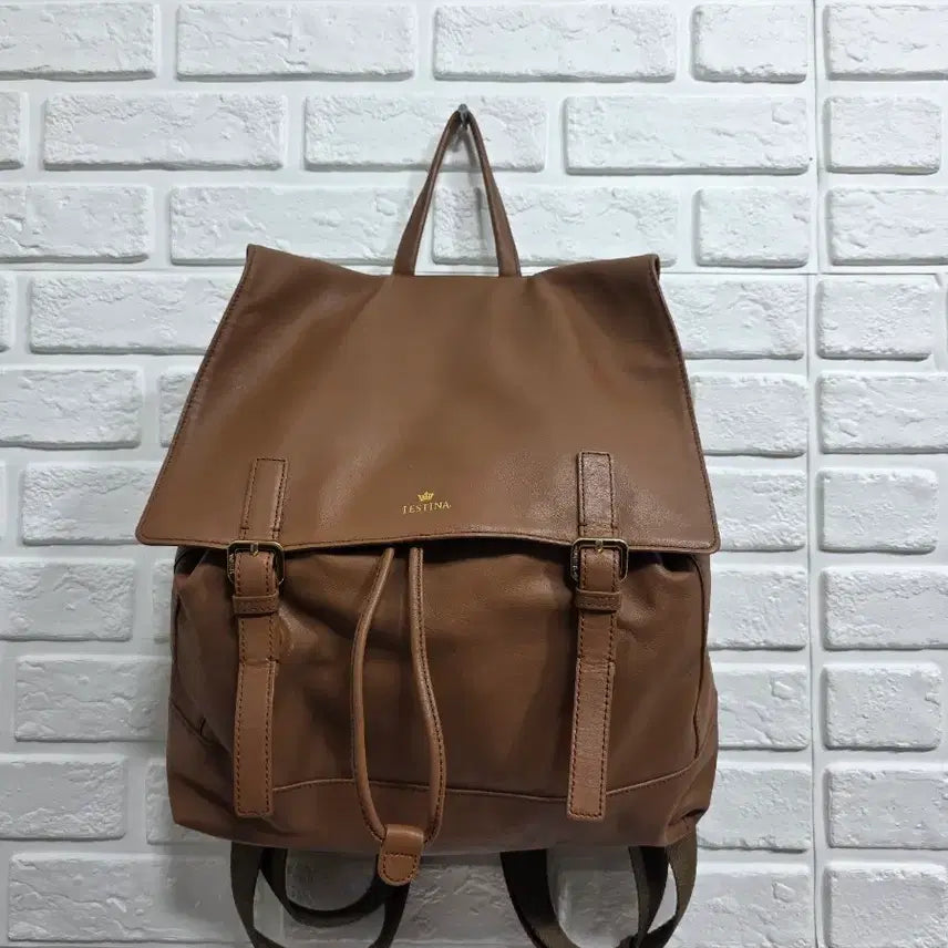 [BUNJANG] J.ESTINA Leather Backpack / 제이에스티나 백팩