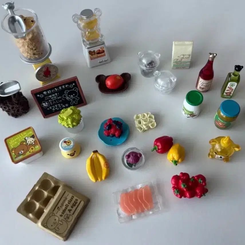 [BUNJANG] Rilakkuma Miniature Food Set Bundle / 리락쿠마 미니어처 음식 세트 일괄 판매