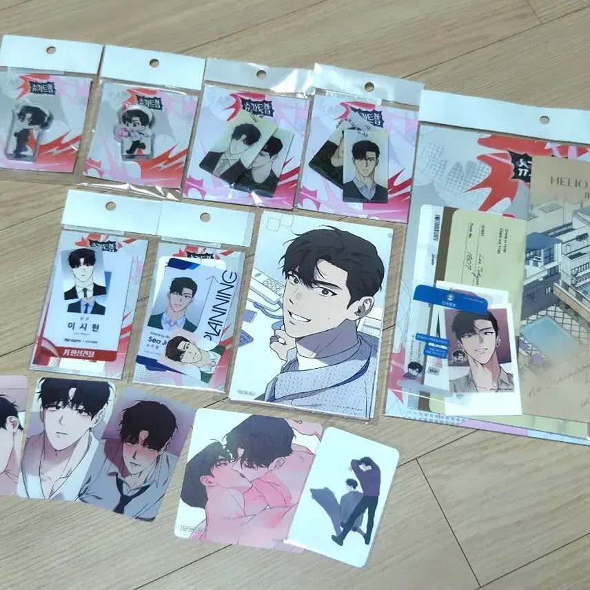 [BUNJANG] Toonic Sugar Trap Acrylic Block & Keyring Bundle Set / 투니크 슈가트랩 아크릴 블록 키링 포토카드 일괄 원가 이하 판매