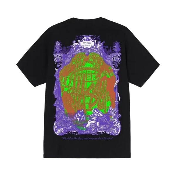 [BUNJANG] Stussy World Short Sleeve T-Shirt Black XL / XL) 스투시 월드 반팔티 블랙