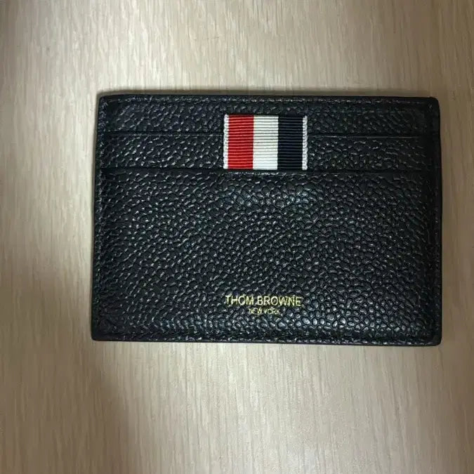 [BUNJANG] Thom Browne Leather Card Wallet Black / 톰브라운 카드 지갑 블랙