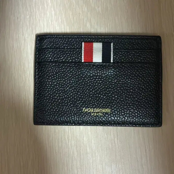 [BUNJANG] Thom Browne Leather Card Wallet Black / 톰브라운 카드 지갑 블랙