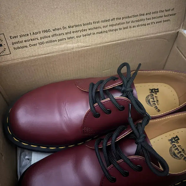 [BUNJANG] Dr. Martens 1461 Smooth Leather Cherry Red Shoes (Size 255) / 닥터마틴 1461 스무스 체리레드 255