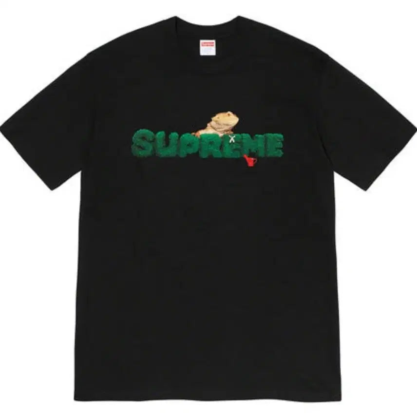 [BUNJANG] Supreme Lizard Tee Black 20SS / 슈프림 도마뱀 티셔츠 블랙 20SS Supreme Lizard Tee