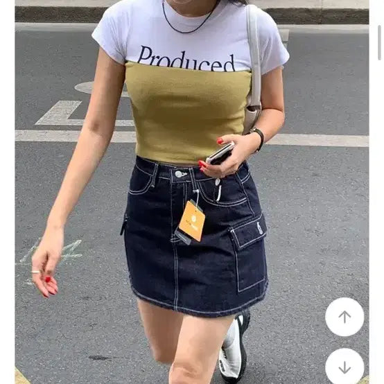 [BUNJANG] Trendy Apparel Cut-out Bustier Layered Short-Sleeve T-Shirt / 트렌디어패럴 컷아웃 뷔스티에 레이어트 반팔 티셔츠