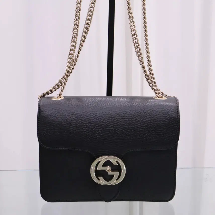 [BUNJANG] Gucci Interlocking GG Chain Cross Shoulder Bag 510304 / 구찌 인터로킹 GG 체인 크로스 숄더백 510304