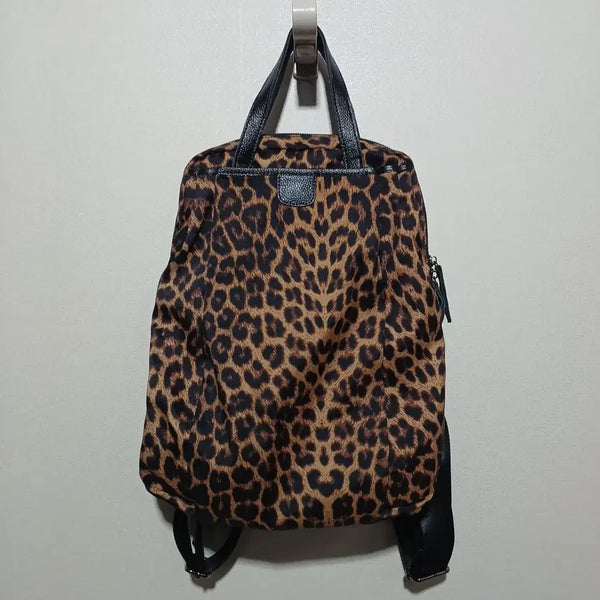 [BUNJANG] Leopard Print Women's Backpack / 호피무늬 여성 백팩 (26E160)