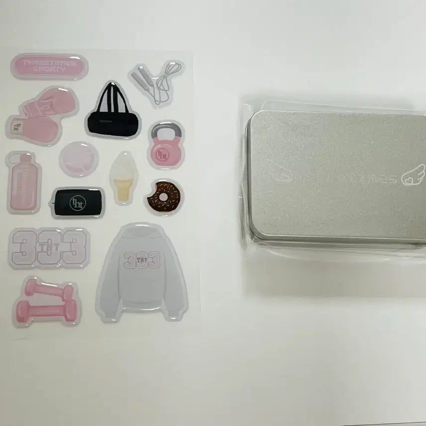 [BUNJANG] 3 Things Tin Case Sticker Set / 쓰리타임즈 사은품 틴케이스 스티커 세트