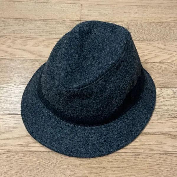 [BUNJANG] Wool Felt Fedora Hat Charcoal / 56 / 울 소재 중절모 펠트 모자 챠콜