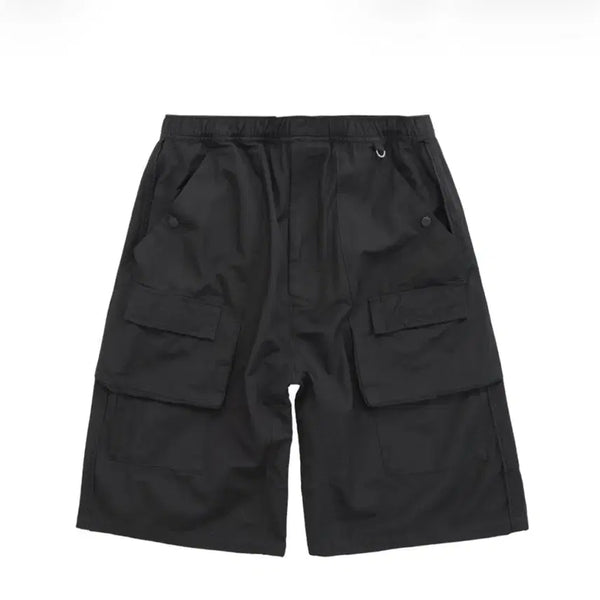 [BUNJANG] Polilu Front Cargo 1/2 Pants Black / [3] 폴리테루 프론트 카고 1/2 팬츠 블랙