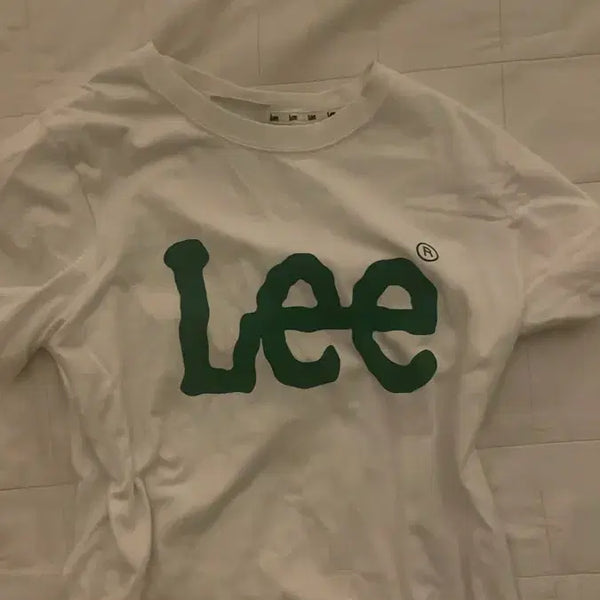 [BUNJANG] Lee Big Logo Short Sleeve T-Shirt White WS / lee 빅 로고 반팔 티셔츠 화이트 WS
