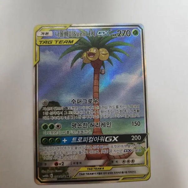 [BUNJANG] Pokemon Card Incineroar & Decidueye GX TAG TEAM Korean Edition SR Card / 포켓몬 카드 나몰빼미&알로라 나시 GX TAG TEAM 한글판 SR 카드