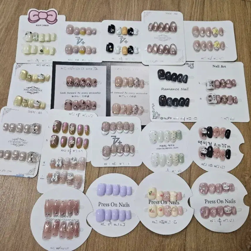 [BUNJANG] Nail Tip Set - Various Designs / 다양한 디자인 네일팁 세트