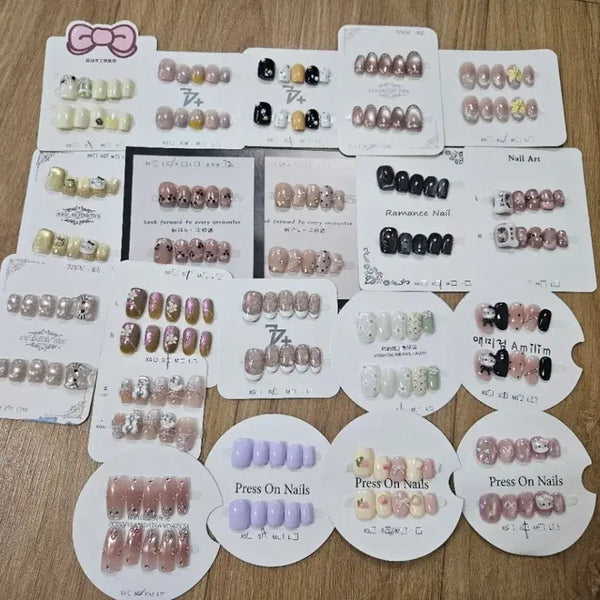 [BUNJANG] Nail Tip Set - Various Designs / 다양한 디자인 네일팁 세트