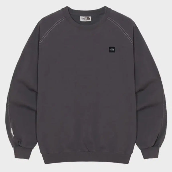 [BUNJANG] The North Face White Label Mini Stitch Sweatshirt L Dark Grey / 노스페이스 화이트라벨 미니 스티치 맨투맨 L 다크 그레이