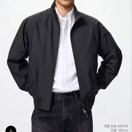 [BUNJANG] Uniqlo Harrington Jacket Black L / 유니클로 해링턴 재킷 블랙 L 새상품급