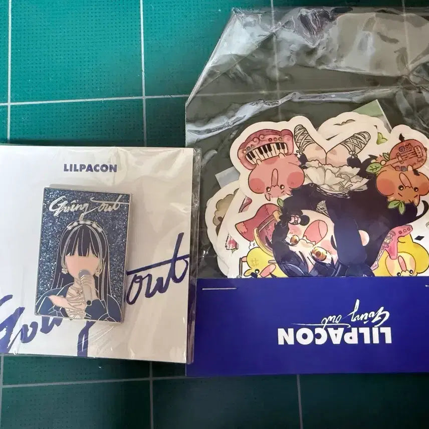 [BUNJANG] Lilpa K-Pop Convention Badge & Sticker Bundle Set (Sealed) / 릴파콘 뱃지, 스티커 일괄