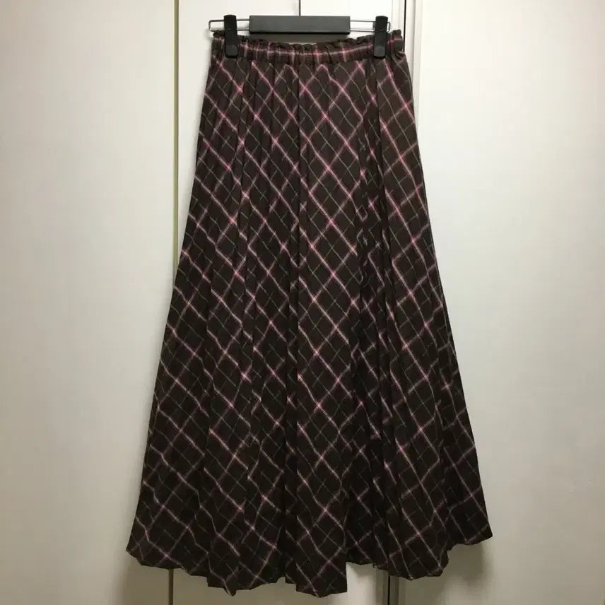 [BUNJANG] Vintage Japanese Check Mori Girl Long Skirt / 일본 빈티지 롱스커트 치마 체크 모리걸