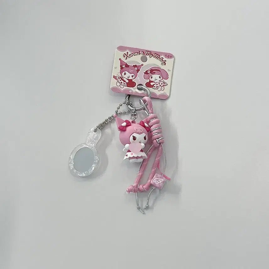 [BUNJANG] Sanrio Kuromi Figure Mirror Keychain New / *새상품 ) 산리오 쿠로미 피규어 거울 키링