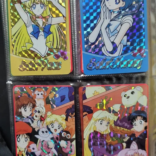 [BUNJANG] Sailor Moon Hologram Card Set (4 Cards) / 세일러문 홀로그램 카드 4장 세트