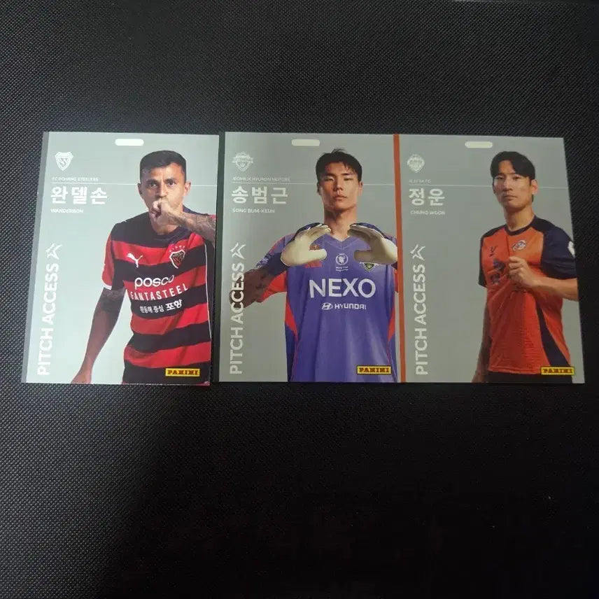 [BUNJANG] 2026 Panini K League Base Silver Parallel Wanderson, Song Bum-keun, Jeong Woon / 2026 파니니  k리그 베이스  실버 패러렐 판매
