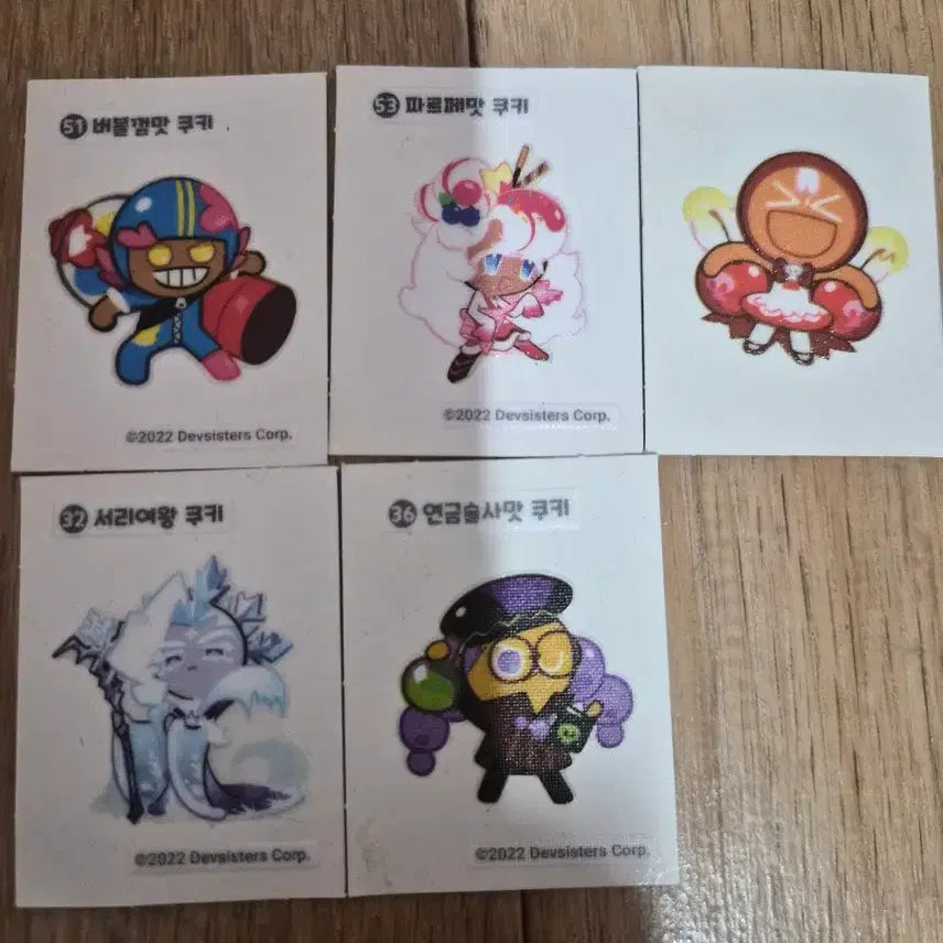[BUNJANG] Cookierun Sticker Set / 쿠키런 띠부씰