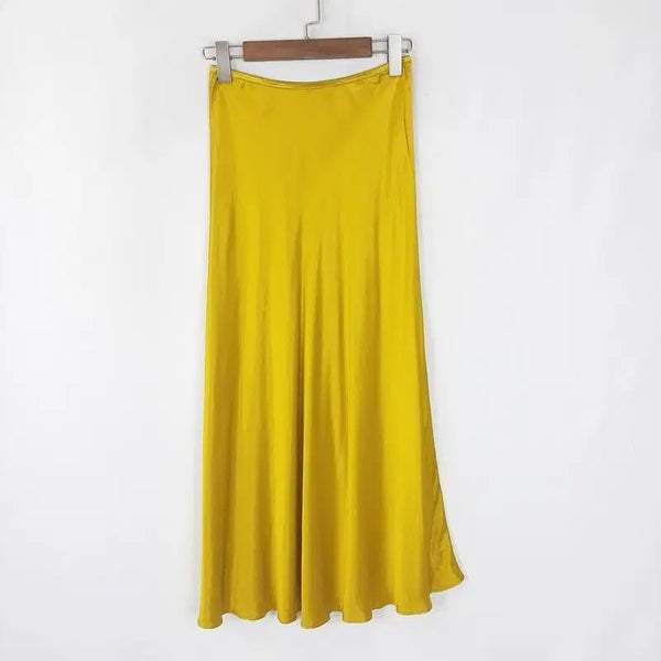[BUNJANG] Zara Satin Long Skirt - Size S / 자라 새틴 롱 스커트 S