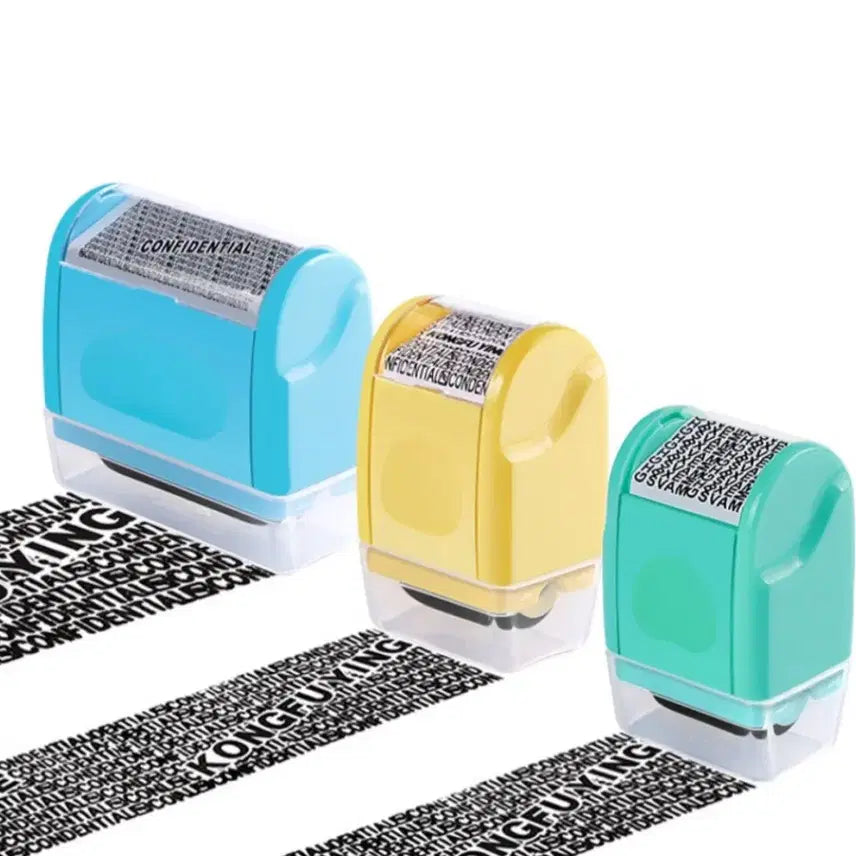 [BUNJANG] Large Privacy Roller Stamp with Security Eraser / 개인정보 보호 롤러 스탬프 보안 지우개 대형