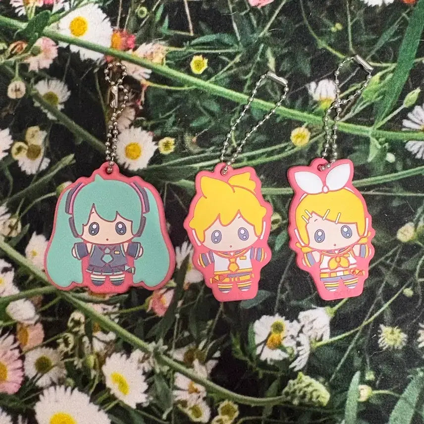 [BUNJANG] Hatsune Miku Kagamine Rin Len Keychain Set / 보카로 하츠네 미쿠 카가미네 린 렌 키링