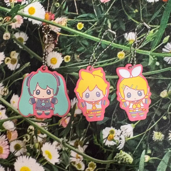 [BUNJANG] Hatsune Miku Kagamine Rin Len Keychain Set / 보카로 하츠네 미쿠 카가미네 린 렌 키링