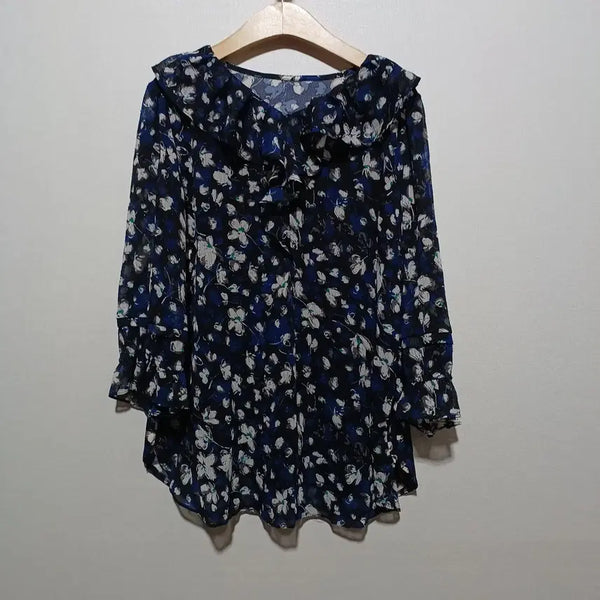 [BUNJANG] O.A.RO Women's Short Sleeve Blouse Size 66 / O.A.RO 여성 반팔 블라우스 66 (26A1564)