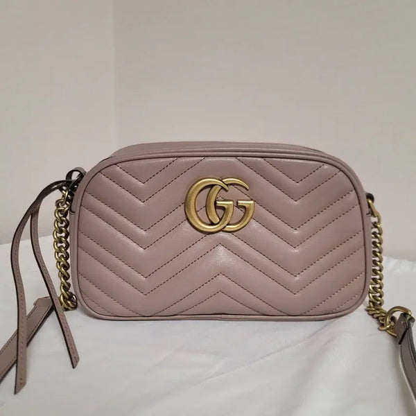 [BUNJANG] Gucci GG Marmont Matelassé Small Shoulder Bag Crossbody Bag / 정품 구찌 가방 GG 마몽 마틀라세 스몰 숄더백,크로스백