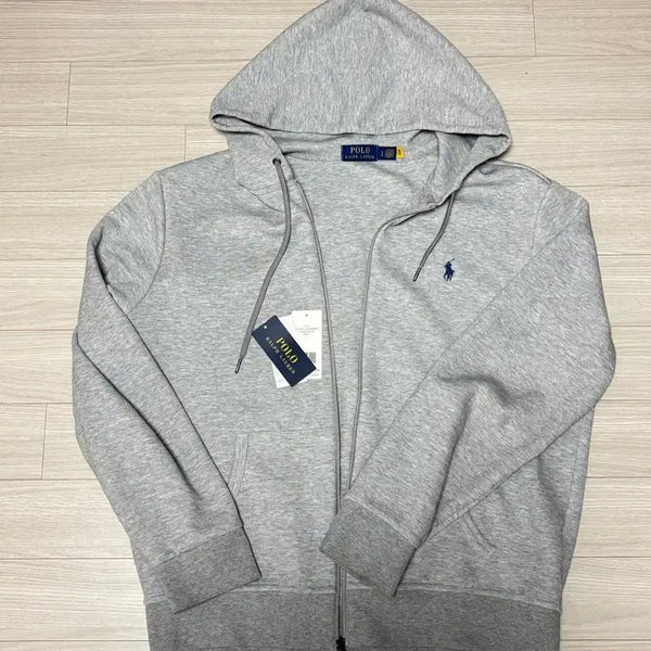 [BUNJANG] Polo Ralph Lauren Grey Zip-Up Hoodie L Size / [새상품급] 폴로 랄프로렌 후드집업 그레이