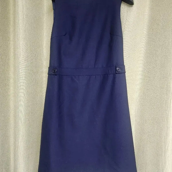 [BUNJANG] SJSJ Navy Sleeveless Midi Dress / SJSJ 네이비 민소매 원피스