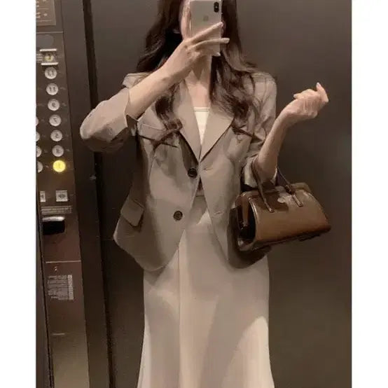 [BUNJANG] FABBIE NEZ All Time Jacket Beige / 퍼빗 네즈 올타임 자켓 카라 자켓 분위기베이지