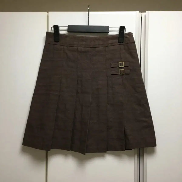 [BUNJANG] Vintage Japanese Pleated Mori Girl Skirt / 일본 빈티지 스커트 치마 플리츠 모리걸