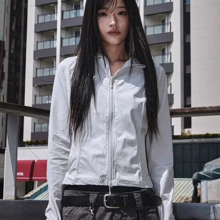 [BUNJANG] No Manual Stretch Hooded Jacket - Women's Long Sleeve / 배송비포함) 노메뉴얼 strech hooded jacket 여자 긴팔