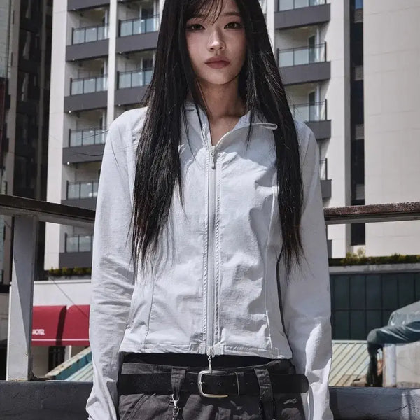 [BUNJANG] No Manual Stretch Hooded Jacket - Women's Long Sleeve / 배송비포함) 노메뉴얼 strech hooded jacket 여자 긴팔