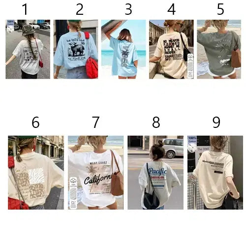 [BUNJANG] Women's Cotton Short-Sleeve T-Shirts - Popular Collection (100+ Styles) / 여성 면 반팔티셔츠 모음 (새제품) 인기상품 100여종
