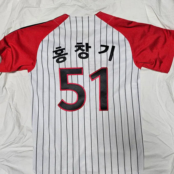 [BUNJANG] LG Twins Hong Chang-ki Baseball Jersey #51 / LG트윈스 유니폼 51번 홍창기 90