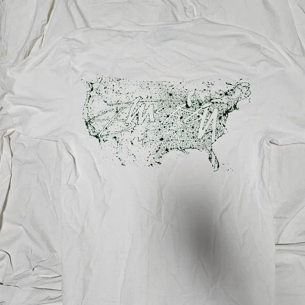 [BUNJANG] Stussy Night Lights T-Shirt White M / 스투시 나이트 라이츠 티셔츠 화이트 M