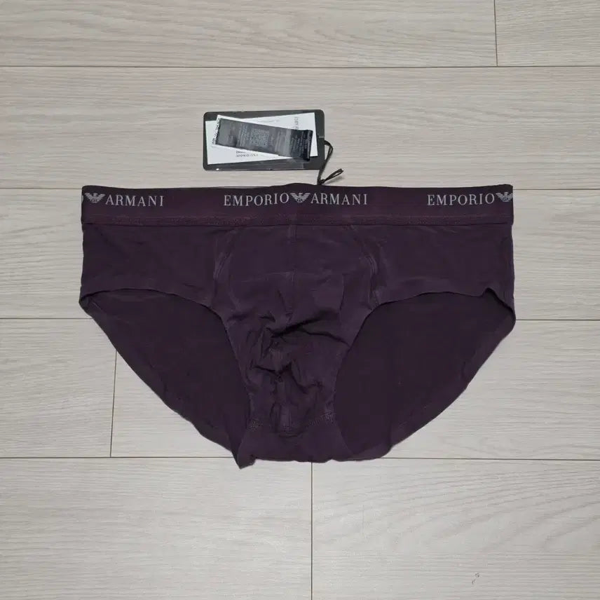 [BUNJANG] Emporio Armani Modal Briefs Burgundy / [M] Emporio Armani 삼각 팬티 Modal Burgundy 브리프 / 엠포리오 아르마니
