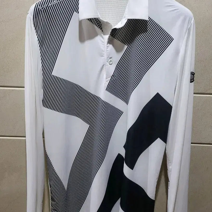 [BUNJANG] W.Angle Golf Men's Functional Cooling Short Sleeve Polo T-Shirt Size 100 / (최상급)와이드앵글 골프 기능성냉감카라티 100